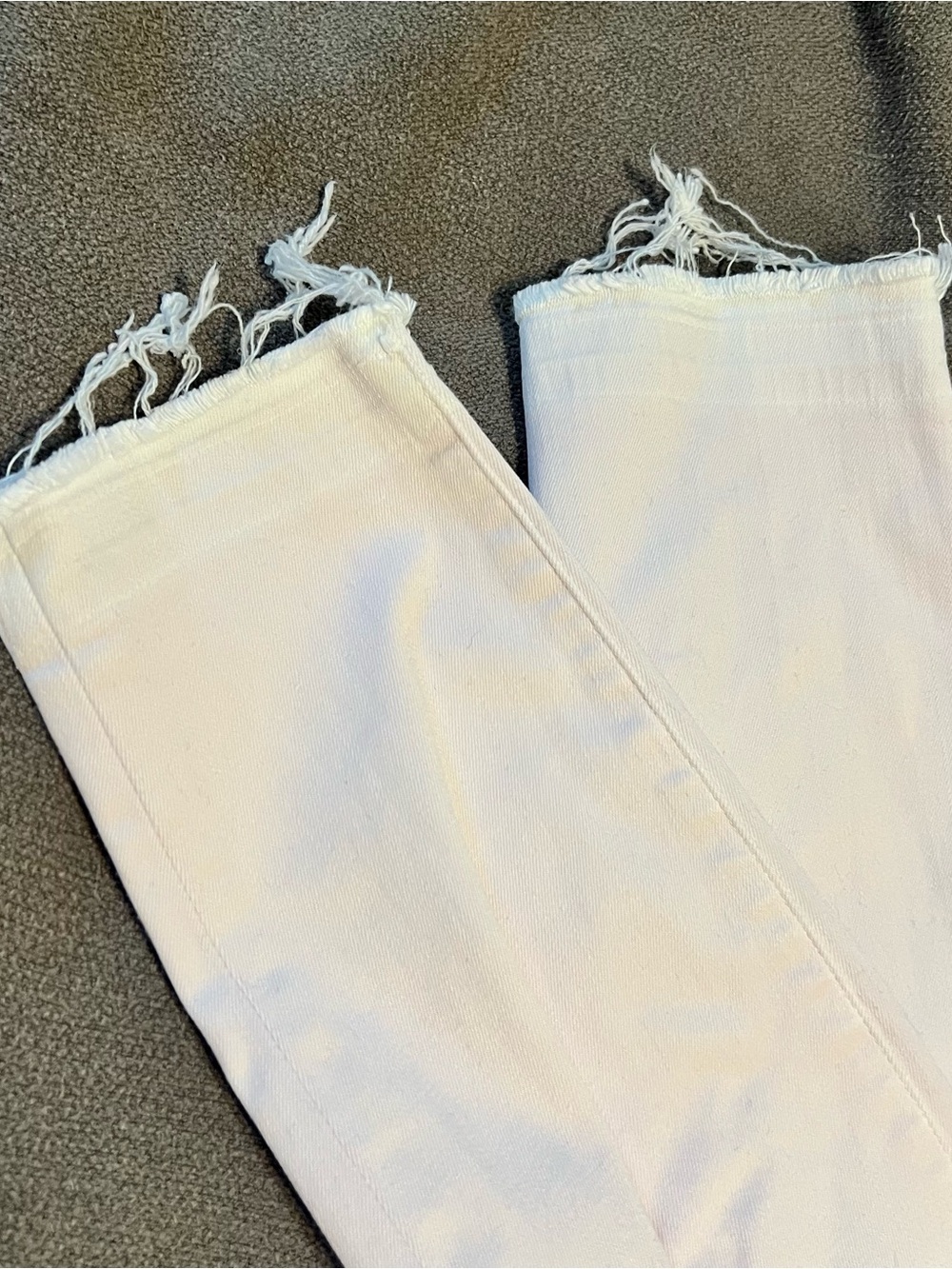 J Brand Pale Pink Cropped Distressed Raw Hem Jeans Size 25 - Picture 9 of 12